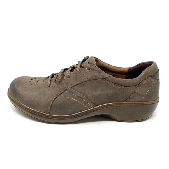 Aravon Delilah Leather Lace Up stone NARROW - Picture 1 of 7